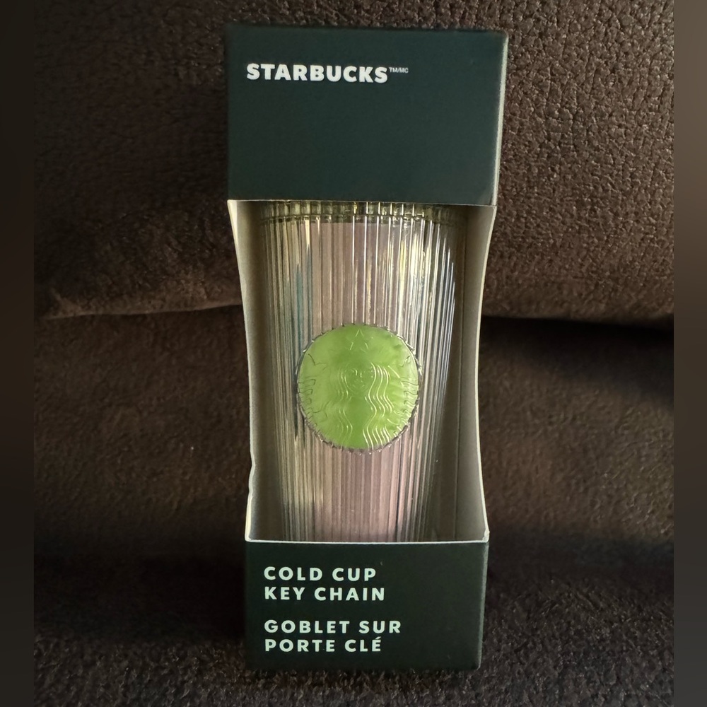 Starbucks Iridescent Cold Cup Key Chain - Picture 2 of 5